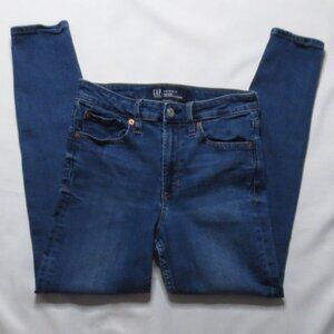 GAP womens JEANS denim BLUE universal jeggings HIGH RISE stretch SIZE 6